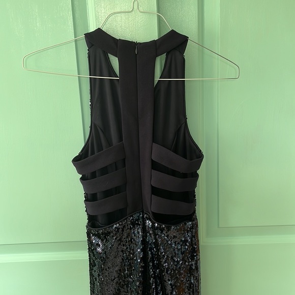 Lulu’s Luster for Life Blue Sequin Backless Body-con Dress - Picture 6 of 8